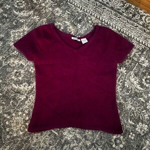 Revolution Deep Burgundy Angora Knit Top